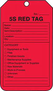 Items with a red tag are on sale today. 5s Red Tags Mmt105