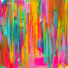 Neon Double Abstract Art Print By Precious Beast Abstract Art Prints Art