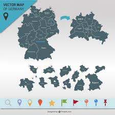 Download 7,900+ royalty free germany map vector images. Free Vector Germany Map And Map Points