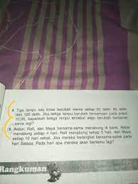 Jadi ketiga lampu menyala secara bersamaan setiap 120. Kak Tolong Donk Kasih Tau Cara No 4 Dan 5 Itu Tentang Kpk Dan Fpb Brainly Co Id