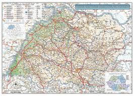 Infrastructura regiunii este reprezentata grafic la nivel de retea de localitati. Harta Regiunii Nord Vest Din Romania Stiefel Ro