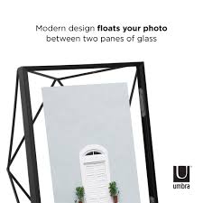 Umbra infinity picture frame, floating photo display for desk or wall, 5x7, brass $20.99. Prisma Geometric Picture Frame Shop Modern Picture Frames Umbra
