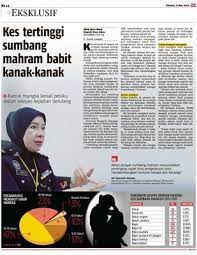 Kes disiasat di bawah seksyen 376b, iaitu sumbang mahram. Kes Tertinggi Sumbang Mahram Babit Kanak Kanak Klik