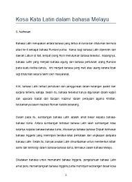 Simpulan bahasa merupakan bentuk peribahasa yang paling mudah. Kata Latin Dalam Bahasa Melayu
