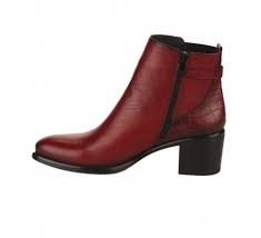 Bottines flyfor, bottines pas cher femmedoublure: Boots Dorking Rouge Femme D8359 Lexi 74341