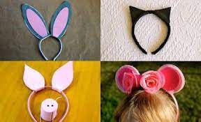 How To Make Animal Ears Headbands Video Pig Costumes Craft Activities For Kids Piglet Ears