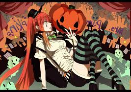 Image of hd wallpaper anime anime girls redhead green eyes sword. 2811347 Vocaloid Hatsune Miku Twintails Chess Thigh Highs Orange Hair Green Eyes Halloween Pumpkin Anime Redhead Wallpaper Cool Wallpapers For Me