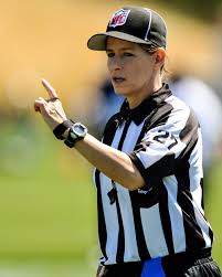 The washington football team and the cleveland browns celebrated their involvement in the historic day on social media. First Nfl Female Official Works Tonight S Packer Game Mpr News