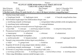 More images for soal pas plh kelas 5 semester 1 » Soal Pas Plh Kls 4 Sd Semester 1 K13 Tahun Pelajaran 2019 2020 File Guru Now