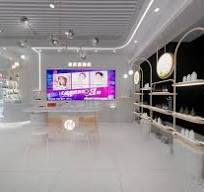 White Interior Design Custom Cosmetic Display Fixtures ...