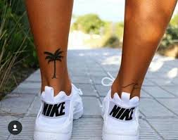 Love It Palm Tree And Wave Tattoo Palm Tattoos Tattoos Tiny Tattoos