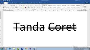 Ada dua cari untuk melihatlast seen wa; Memberikan Tanda Coret Striketrought Di Text Di Ms Word Youtube