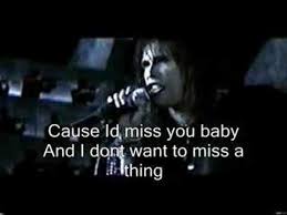 Aerosmith I Dont Wanna Miss A Thing Lyrics Video Play That Funky Music Music Heals Oldies Music
