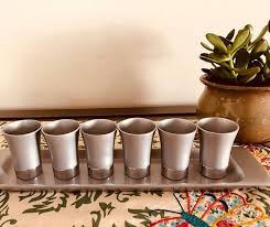 This Stunning Kiddush Cup Set Will Brighten Any Shabbat Table Shop Today At Http Bit Ly 2fur99j Kiddush Kiddush Cup Cupping Set