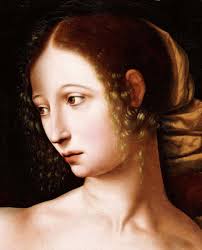 Jan Sanders Van Hemessen "Lucretia: Fragment" dutch old master religious  Black