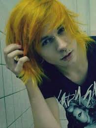 Emo Boy Yellow Hair Yellow Hair Dye Scene Hair Yellow Hair