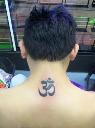 Nice Om Tattoo On Neck Om Tattoo Neck Tattoo Tattoos
