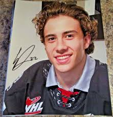 GRIFFIN DARBY SIGNED 8X10 MATTE PHOTO PORTLAND WINTERHAWKS 2026 NHL DRAFT  (A)