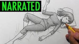 How To Draw Poses Using Guidelines: Sleeping Pose - Youtube