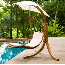 Explore modern outdoor lounge chairs with sleek frames in materials like metal, mesh or wood. Review The Best Hanging Chaise Lounger Hanging Chairs