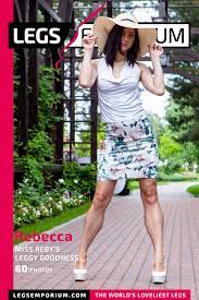 Rebecca – Miss Reby's Leggy Goodness 1 | Red short skirt, Lovely legs,  Rebecca