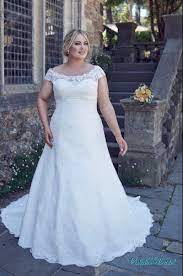Larger Size Wedding Dresses Bridget Bridal Gowns Leah S Designs Wedding Dress Cap Sleeves Wedding Dresses Plus Size Cap Sleeve Wedding Dress Lace