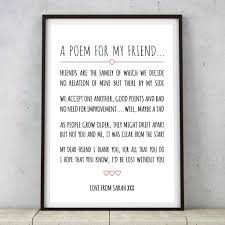 Modern Personalised Best Friends Poem Word Art Picture Print Copyright Oh My Word Art 2015 Diy Birthday Gifts Best Friend Gifts Friends Valentines