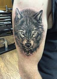 Black And Grey Wolf Tattoo Pin By Mcamram On Bad Wolf Tattoo Wolf Tattoo Design Wolf Tattoos Men Grey Wolf Tattoo