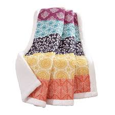 Rest your head on one of zazzle's fuschia decorative & custom throw pillows. 50 X60 Bohemian Striped Sherpa Throw Blanket Fuschia Orange Lush Decor Target