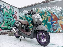 Striping stiker motor honda scoopy sporty 2015 hitam merah. Ini Rekomendasi Gaya Modifikasi Scoopy Bikers Otoraja