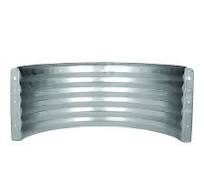 MARSHALL STAMPING AWR12/680 Area Wall, 16 in L, 37 in W, 12 in H,  Galvanized Steel