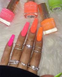 Neon is inherently playful and so are jelly nails, so when you pair the two together it's nothing but good vibes. 77 Bright Neon Nails To Try This Summer Lovika Summer Acrylic Nails Neon Nails Bright Nails