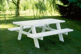 Modern White Picnic Table Design Ideas With Benches Painted Picnic Tables Picnic Table Wooden Picnic Tables