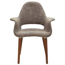 Mid Century Modern Arm Chair Taupe Modern Dining Arm Chairs Fabric Dining Chairs Dining Arm Chair