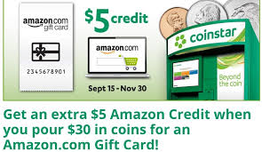 Check spelling or type a new query. Coinstar Promotions Get Extra 5 Amazon Credit When Exchanging 30 In Coins For An Amazon Com Gift Card Etc Laptrinhx News