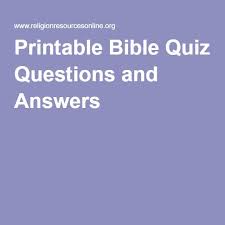 Every item on this page was chosen by a woman's day editor. Printable Bible Quiz Questions And Answers Bible Quiz Questions Bible Quiz Quiz Questions And Answers