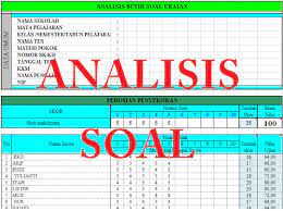 .butir soal pilihan ganda (3) membantu guru untuk melakukan analisis butir soal dengan program klasikal, (4) meningkatkan kemampuan guru peningkatan kemauan dan kemampuan guru dalam melakukan pengolahan data dan menganalisa butir soal pilihan ganda menggunakan aplikasi klasika. Download Analisis Soal Pilihan Ganda Pg Soal Isian Singkat Soal Uraian Otomatis Kurikulum Belajar Aplikasi