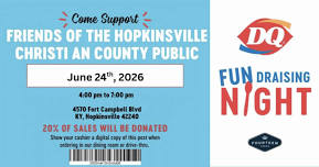 Dairy Queen Fundraiser for Friends of the Library