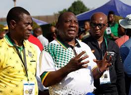 Image result for cyril ramaphosa Paul Mashatile camp top six