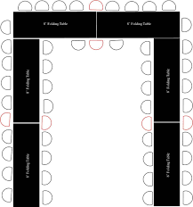 U Shaped Table Seating Chart Modern Coffee Tables And