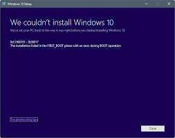 This post will help you if when you try to update, upgrade or install windows 10, the installation or update fails with an couldn't update to windows 10, sorry we couldn't complete the update to windows. How To Analyze Windows 10 Upgrade Errors Ghacks Tech News