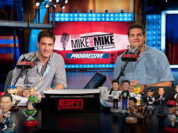 Most Weekday Mornings Begin With Watching These Guys Especially During Football Season Mike And Mike Espn Talk Show