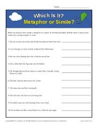 Free pdf worksheets from k5 learning's online reading and math as metaphors are figures of speech, the phrases don't mean exactly what you read. Simile And Metaphor Worksheet Identifying Similes And Metaphors K12reader
