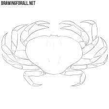 Step 8 — put a wide smile on the crab's face. How To Draw A Crab
