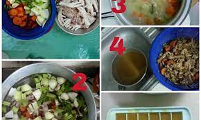 Kalau moms ingin menyimpannya sebagai stok, tata bakso di atas loyang tanpa saling bersentuhan. Cara Buat Stok Ayam Bilis Untuk Bubur Bayi Tanpa Garam Msg