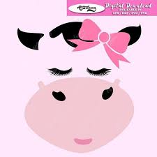 Download Cute Little Cow With Ribbon Svg Cow Vector File Cow Svg For Etsy Cow Vector Cow Cute Cows