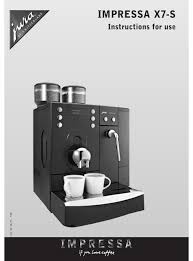 Shop jura at the amazon small appliance parts & accessories store. Jura Impressa X7 S Instructions For Use Manual Pdf Download Manualslib