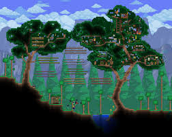Tree House Designs Terraria Lets build terraria living wood [ treehouse / baumhaus.