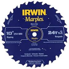 Irwin 1853156 Marples 10 In 24 Tooth Ripping Blade Circular Saw Blades Diy Table Saw Table Saw Jigs