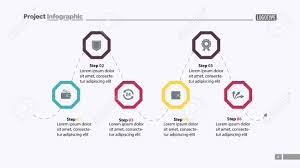 six step process chart slide template business data design